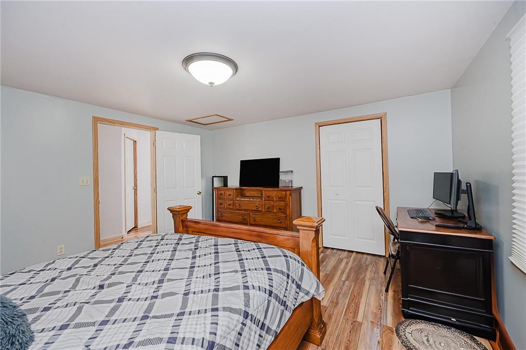 42 Gress Road Creekside, PA 15732 - Photo 20 of 41 a bedroom with a bed and a flat screen tv
