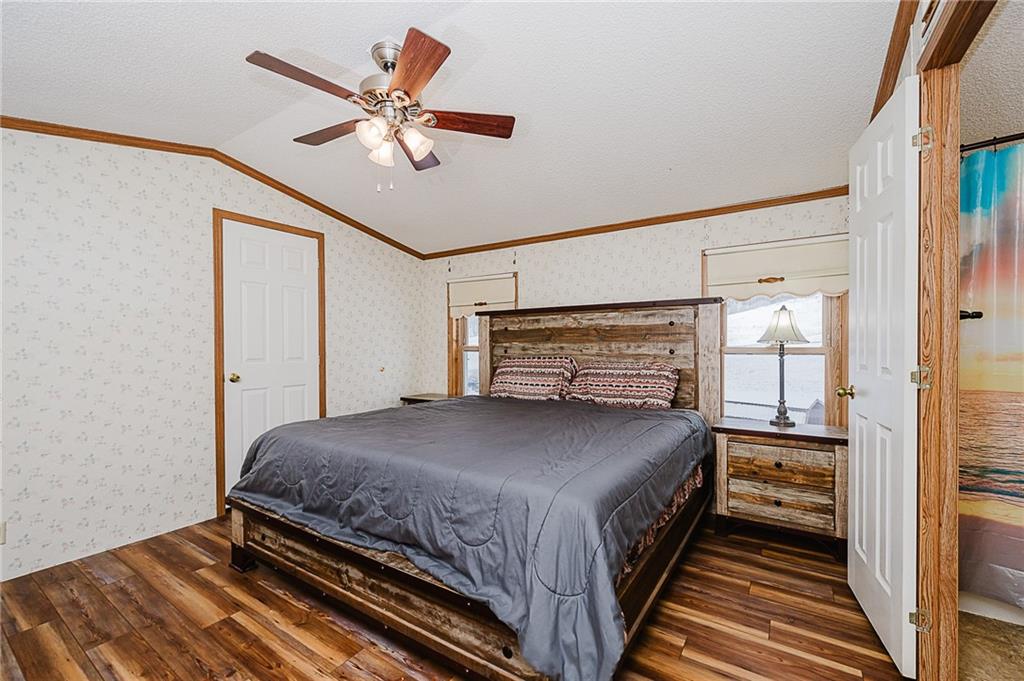 42 Gress Road Creekside, PA 15732 - Photo 22 of 41 a bedroom with a bed and a ceiling fan