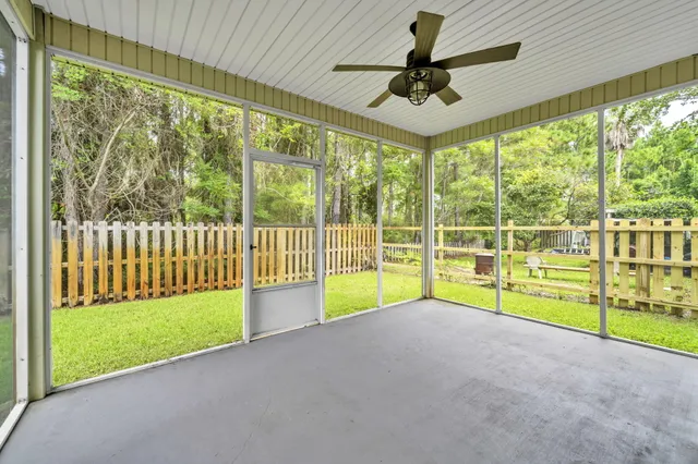 a view of an outdoor space and a yard