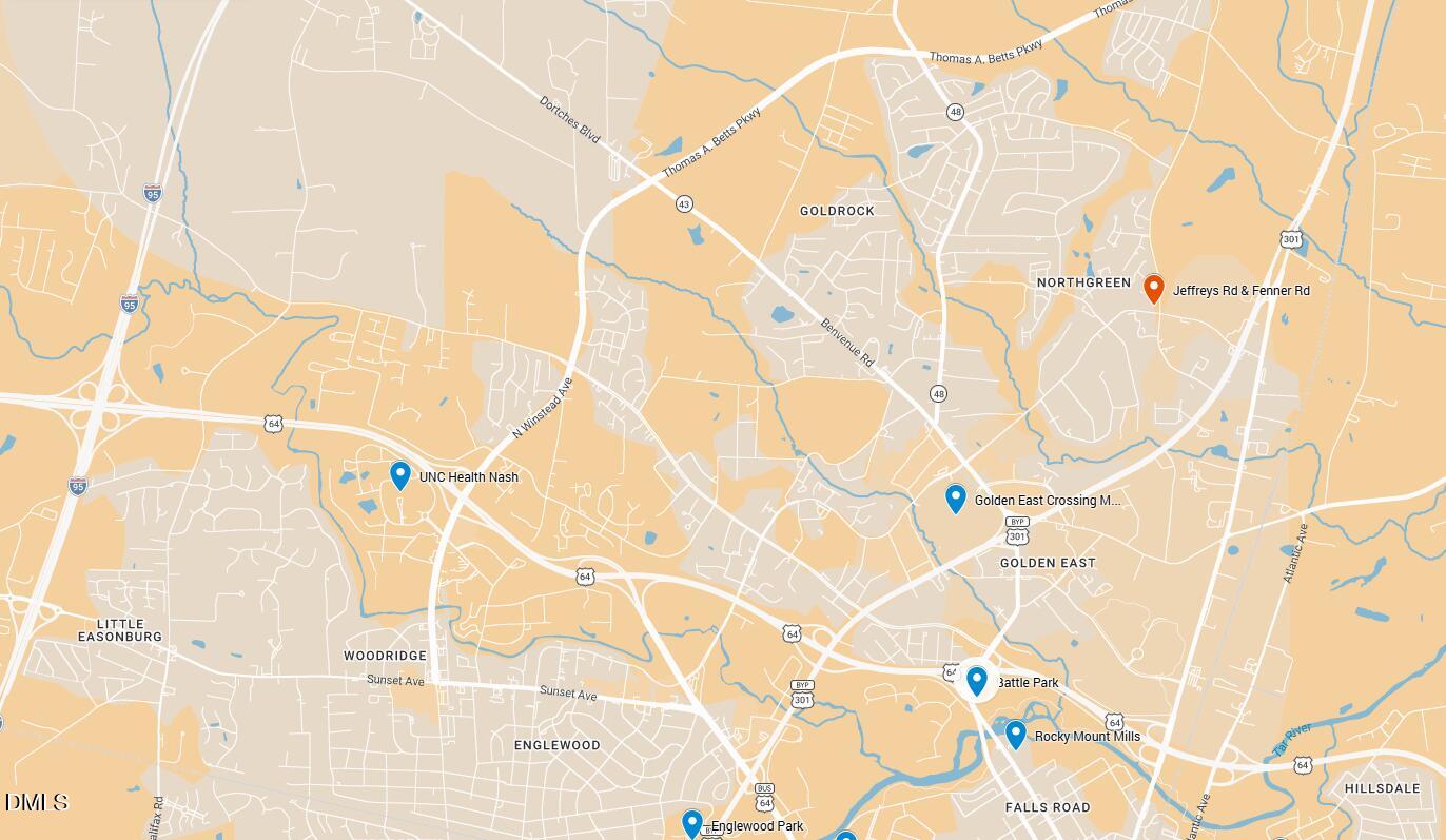 0 Fenner Road Rocky Mount, NC 27804 - Photo 2 of 2 Jeffreys & Fenner Map Image