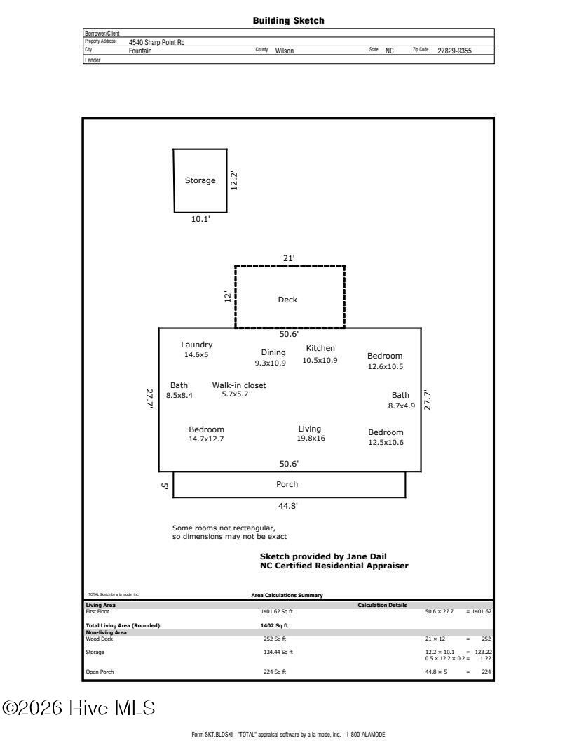 4540 Sharp Point Road Fountain, NC 27829 - Photo 23 of 24 Sketch