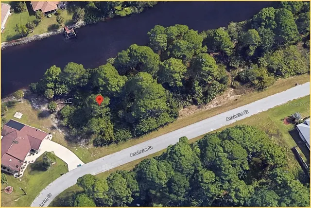 an outdoor view with garden