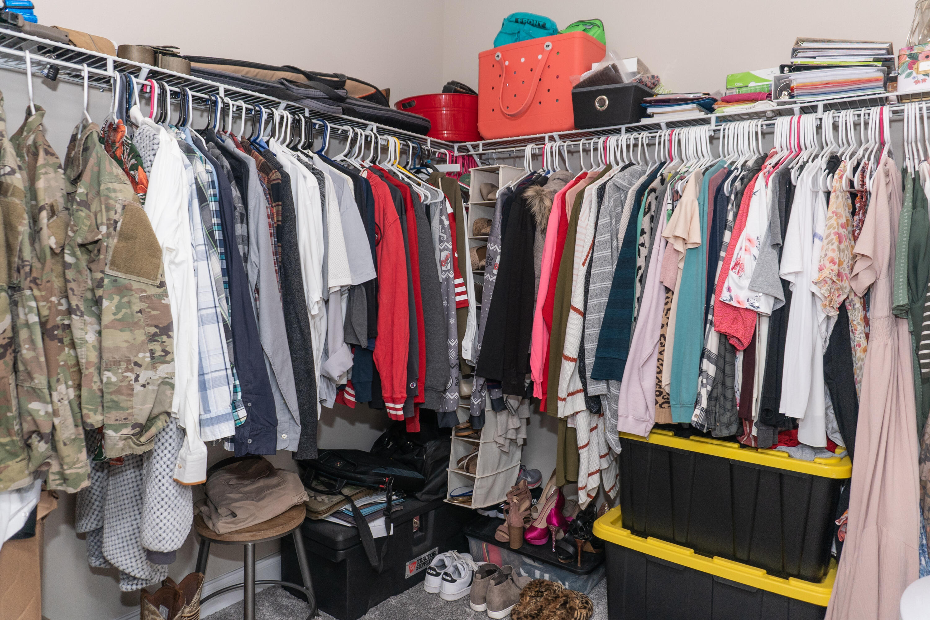4517 Beth Circle Crestview, FL 32539 - Photo 25 of 45 a view of walk in closet with clothes