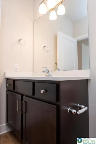 a bathroom with a sink