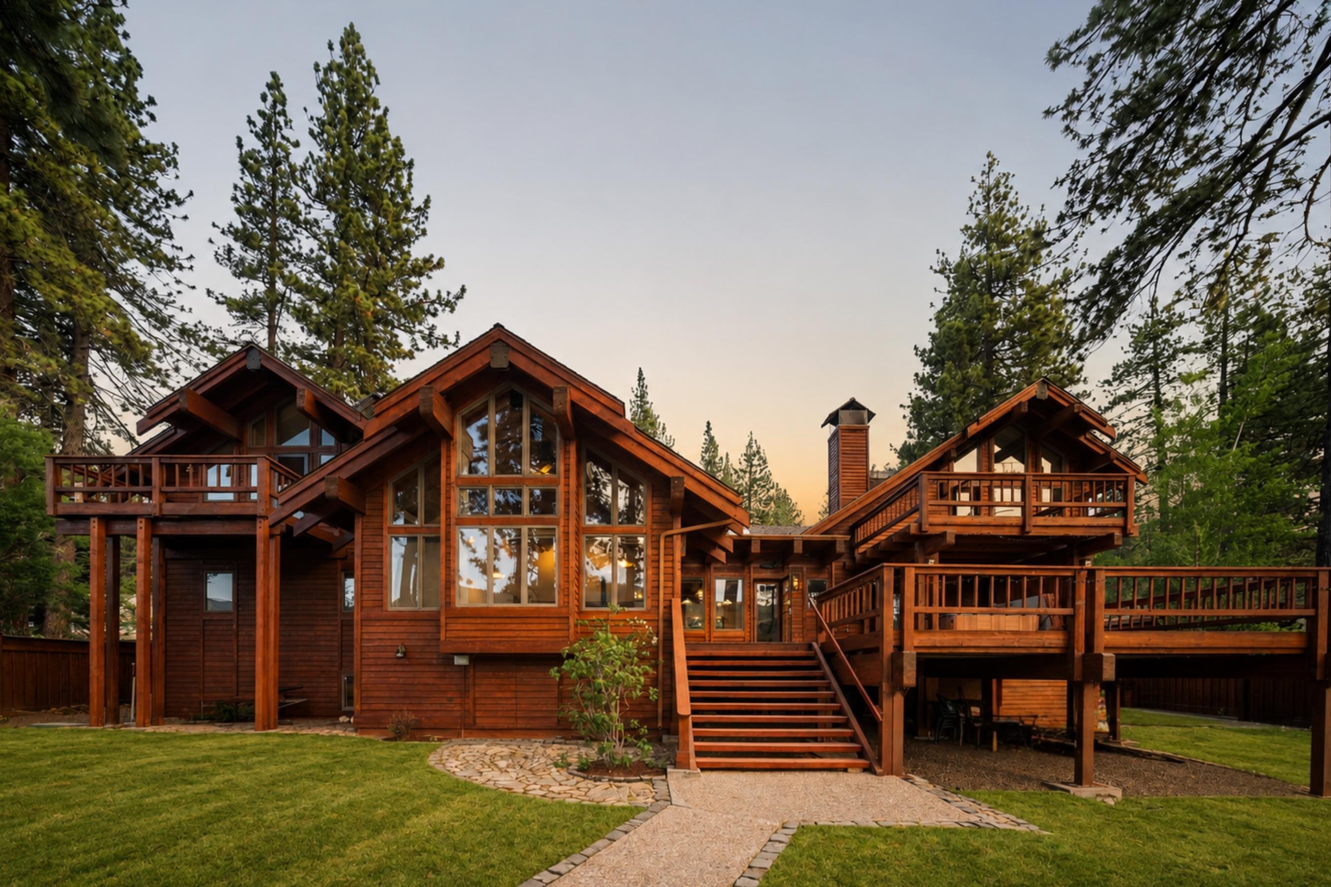13351 Donner Pass Road Truckee, CA 96161 - Photo 26 of 28 a front view of a house with a yard