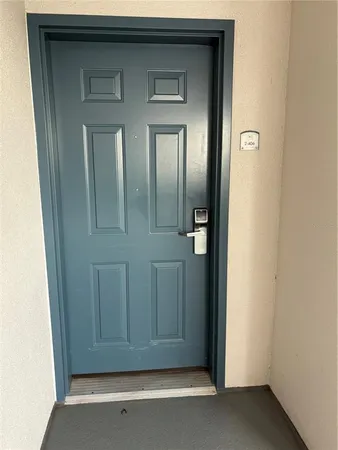 a view of front door