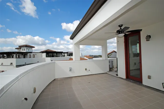 a view of a city with tall buildings