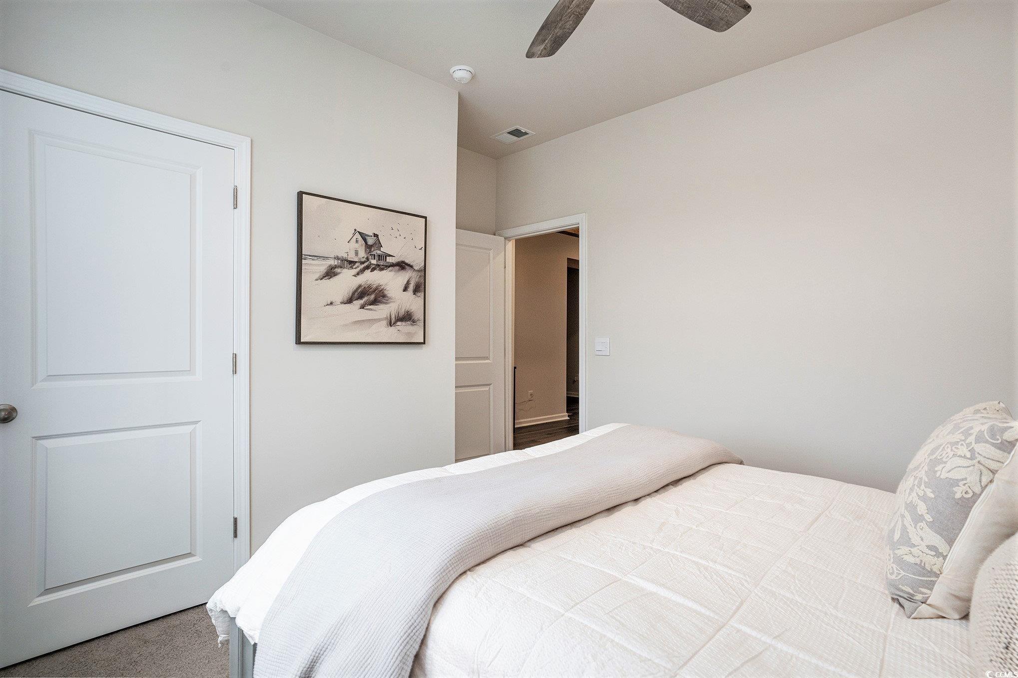 132 Columbus Street Conway, SC 29526 - Photo 26 of 39 Bedroom featuring carpet flooring and ceiling fan