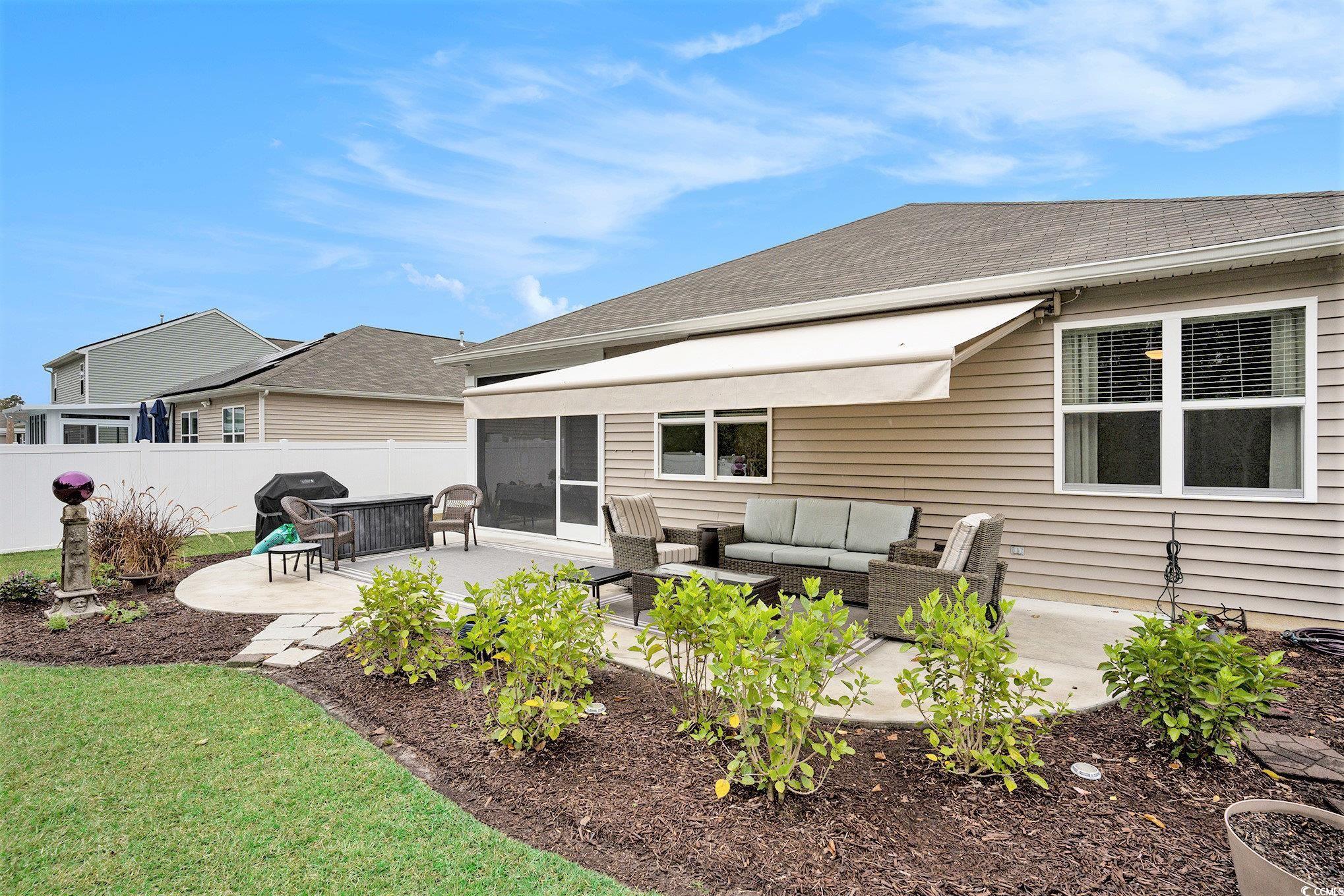 132 Columbus Street Conway, SC 29526 - Photo 33 of 39 View of patio featuring an outdoor living space