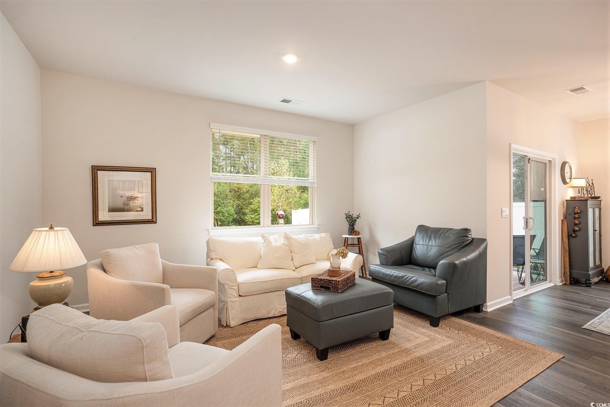 132 Columbus Street Conway, SC 29526 - Photo 7 of 39 Living room featuring wood finished floors and recessed lighting