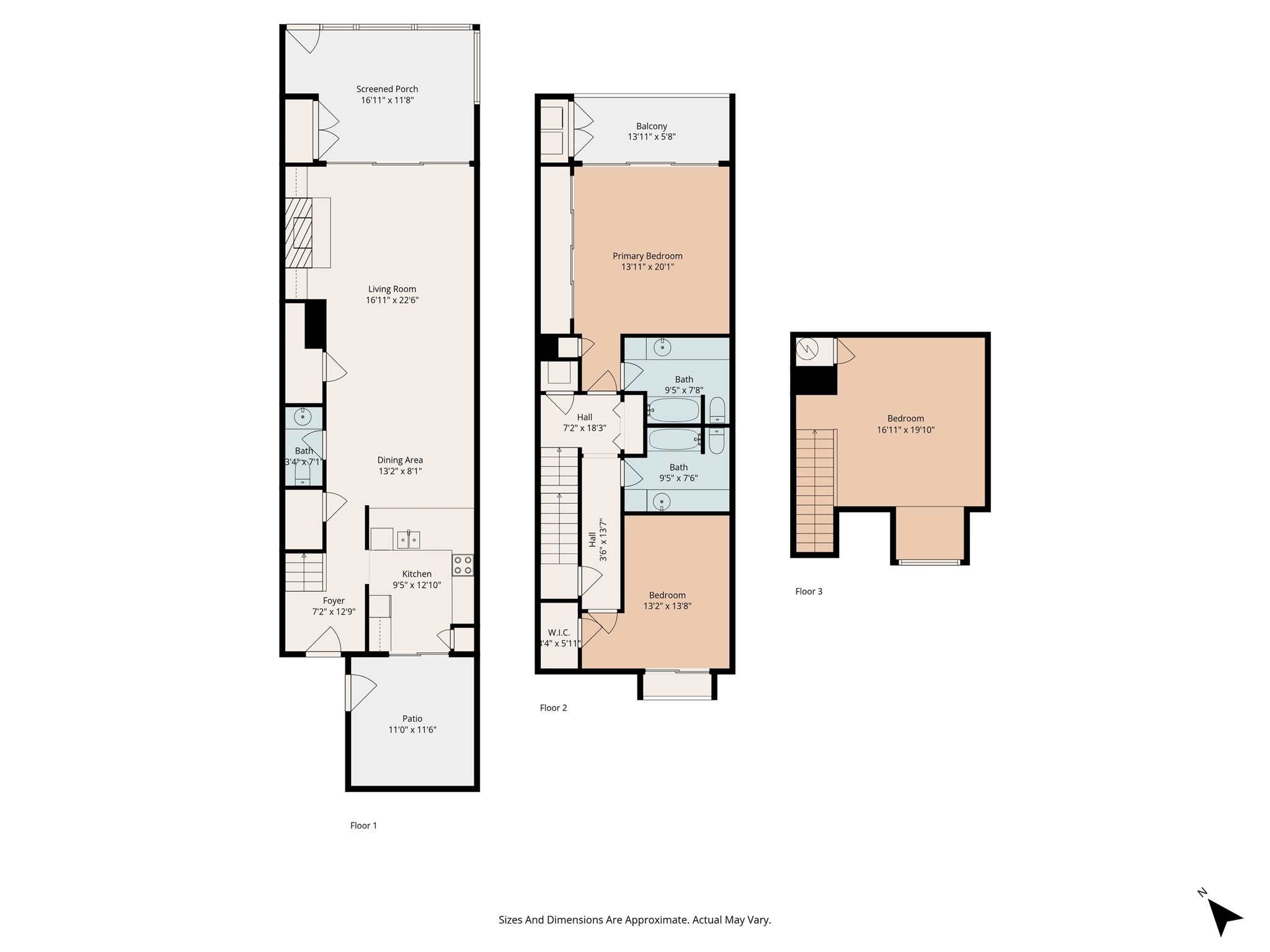 1428 Bowsprit Point Willis, TX 77318 - Photo 47 of 47 Floor plan for each level of this property.