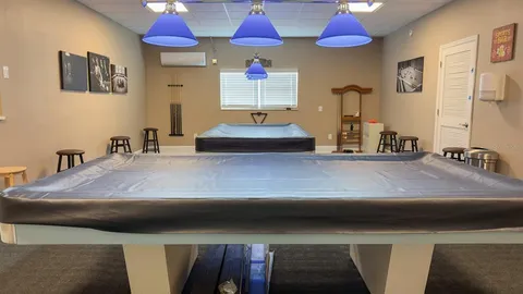 a large building with a lot of items on it