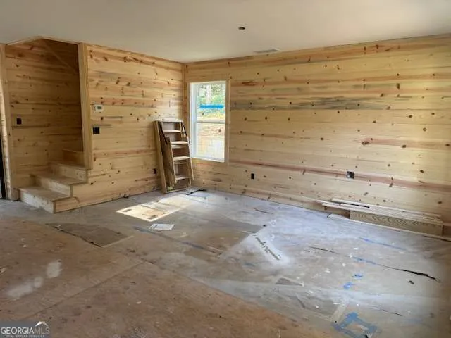 a view of a room with storage