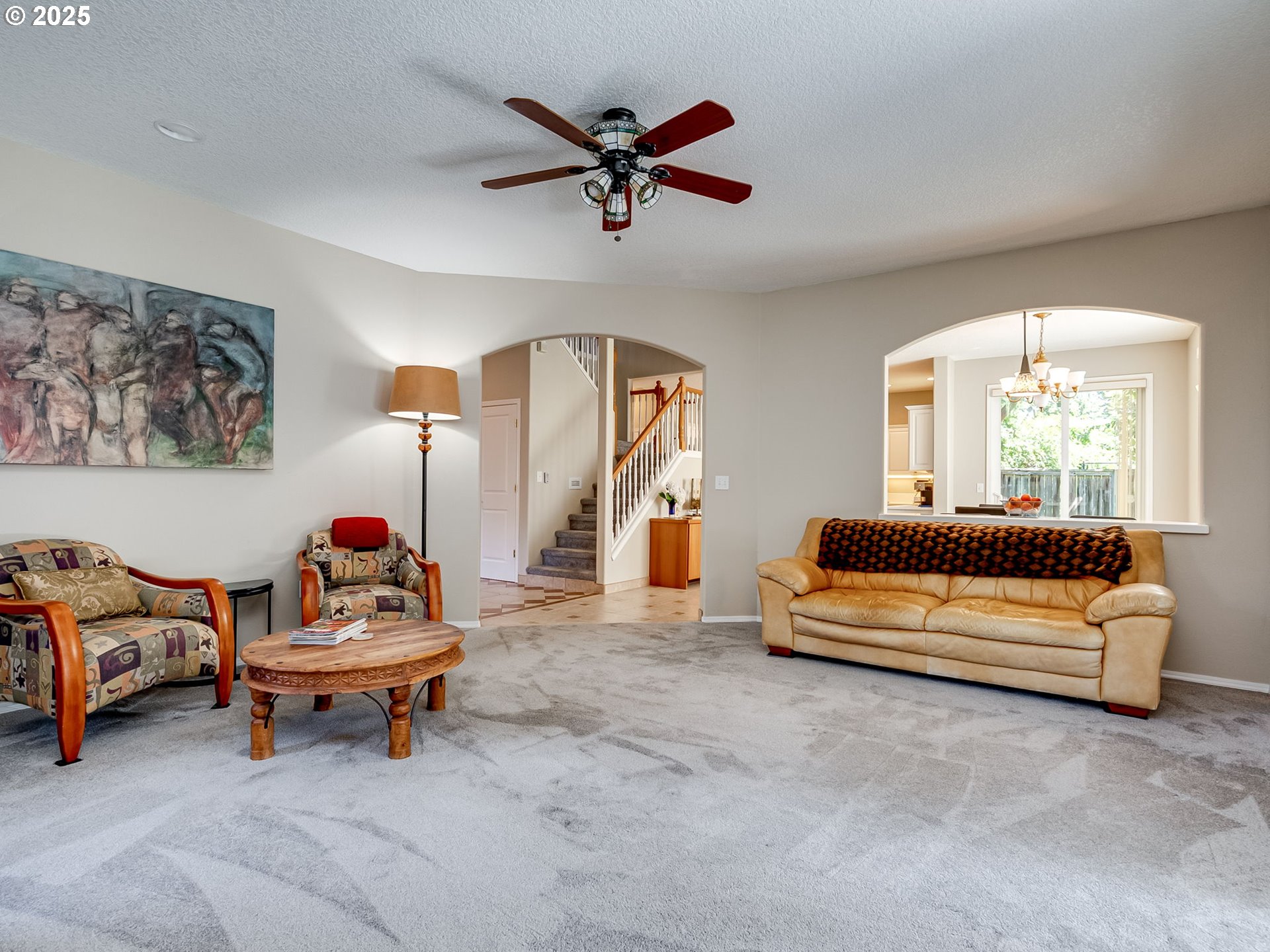 756 Sunset Ridge Drive Washougal, WA 98671 - Photo 19 of 47 a living room with furniture and a ceiling fan