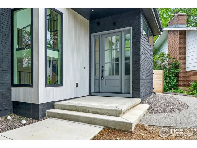 a house view with a garden space