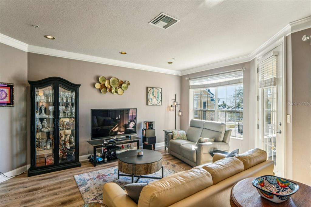 6319 Sunset Bay Circle Apollo Beach, FL 33572 - Photo 21 of 87 a living room with furniture and a flat screen tv