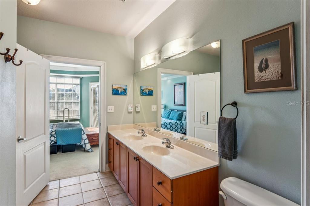 6319 Sunset Bay Circle Apollo Beach, FL 33572 - Photo 67 of 87 a bathroom with a sink double vanity and a toilet