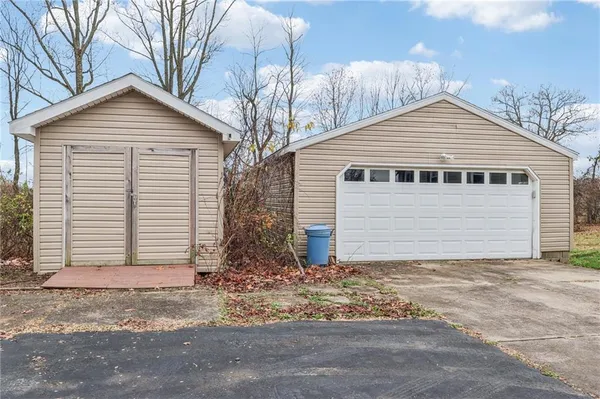 a view of backyard with deck