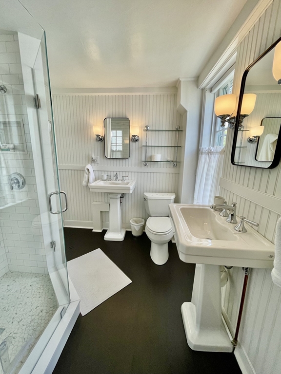 4 Traders Lane Nantucket, MA 02554 - Photo 12 of 15 a bathroom with a sink and a mirror