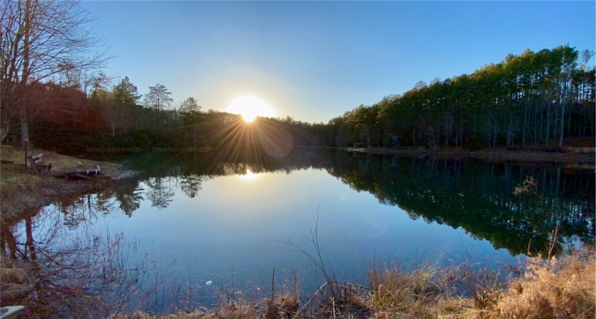 210 North Little River Road Tamassee, SC 29686 - Photo 36 of 39 Sunset on the pond