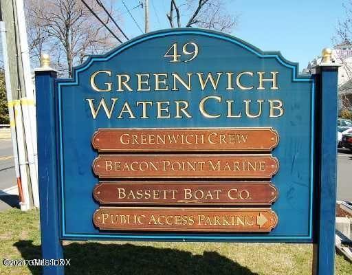 102 River Road Cos Cob, CT 06807 - Photo 10 of 14 a sign on the side of a building