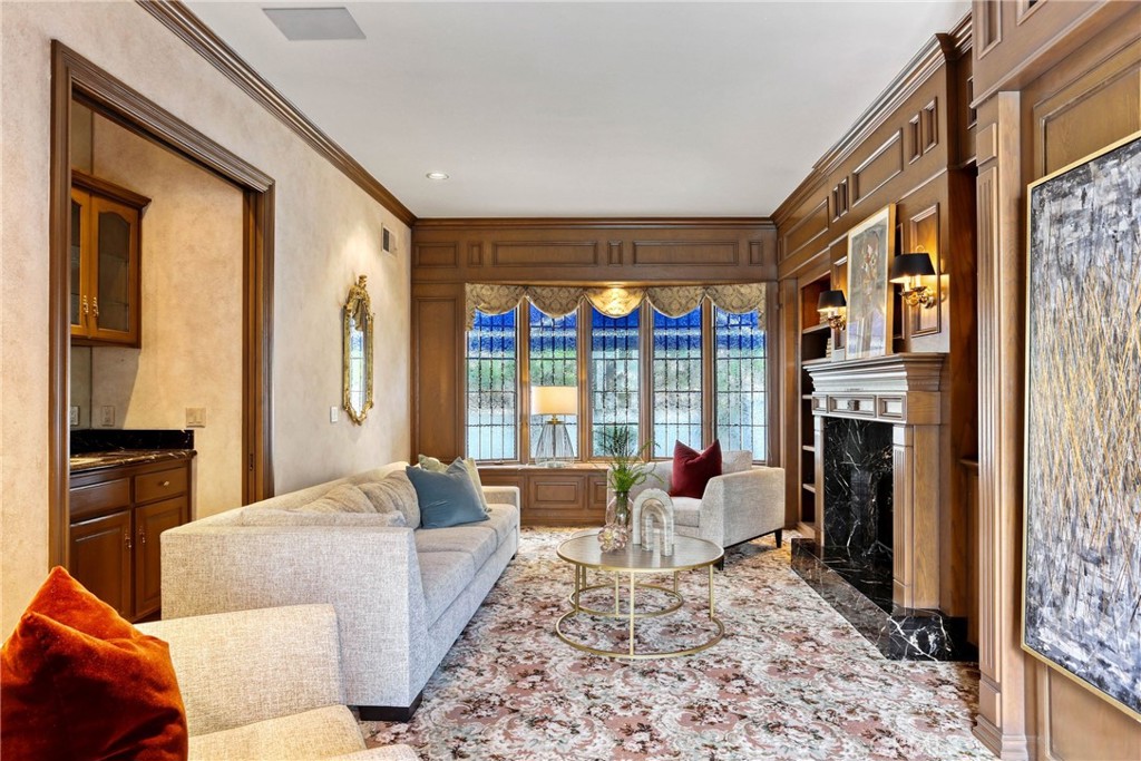 39 Marbella Dana Point, CA 92629 - Photo 21 of 58 a living room with furniture fireplace and flat screen tv