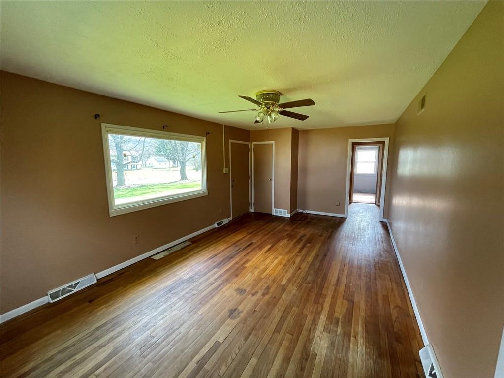 2711 Old Rte 18 Wampum, PA 16157 - Photo 5 of 23 a view of livingroom with hardwood and ceiling fan