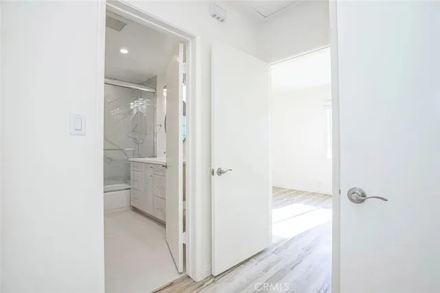 a view of a closet area