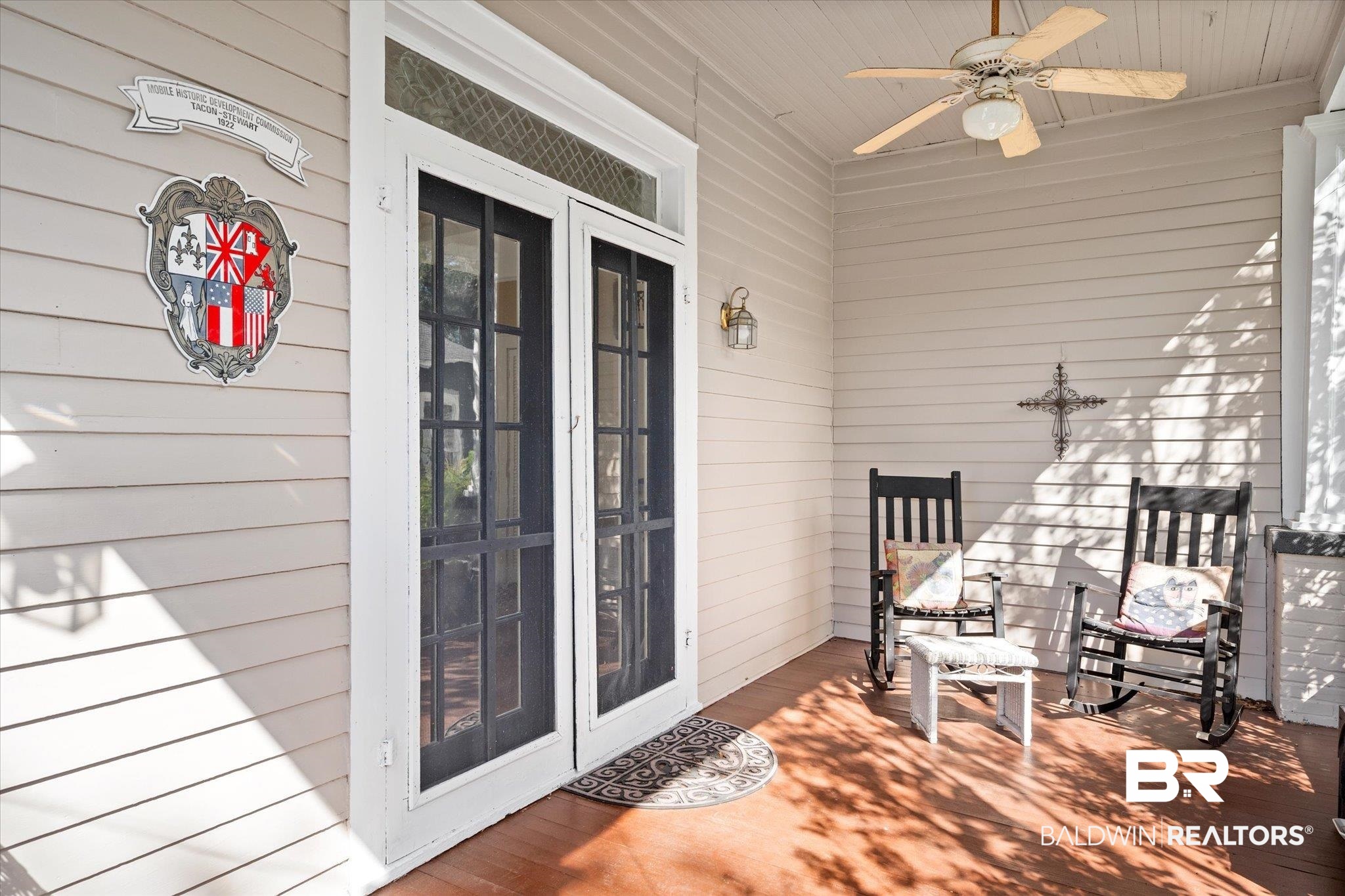 12 Lebaron Street Mobile, AL 36602 - Photo 2 of 37 Exterior space featuring ceiling fan and covered porch