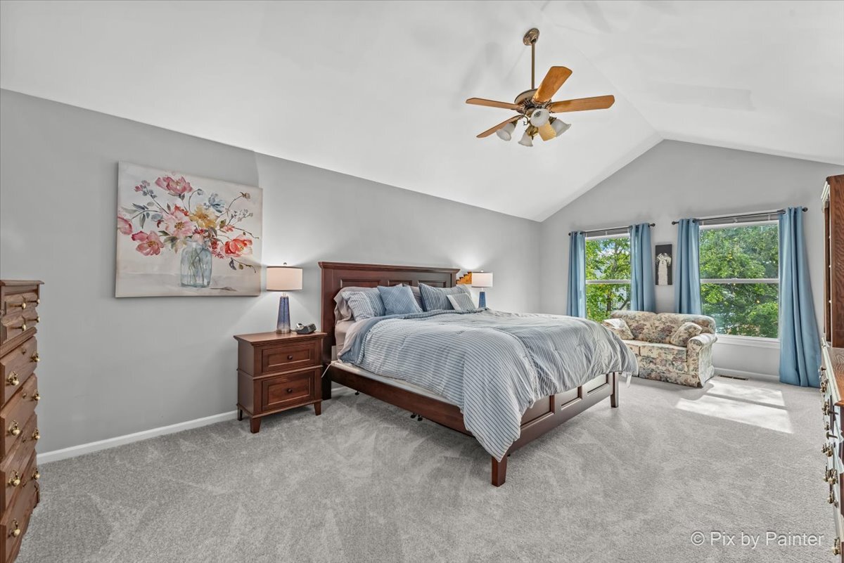 1820 Crofton Drive Algonquin, IL 60102 - Photo 27 of 60 a spacious bedroom with a bed and a large window