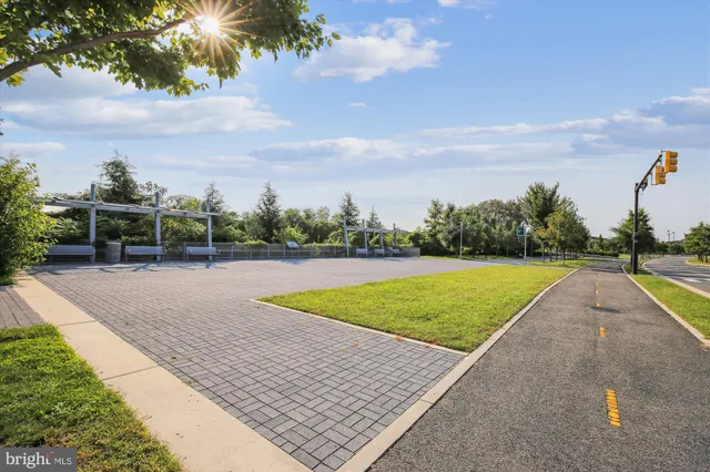 a view of a terrace with seating space
