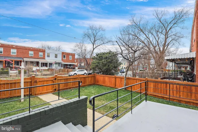 a view of a balcony with a sink