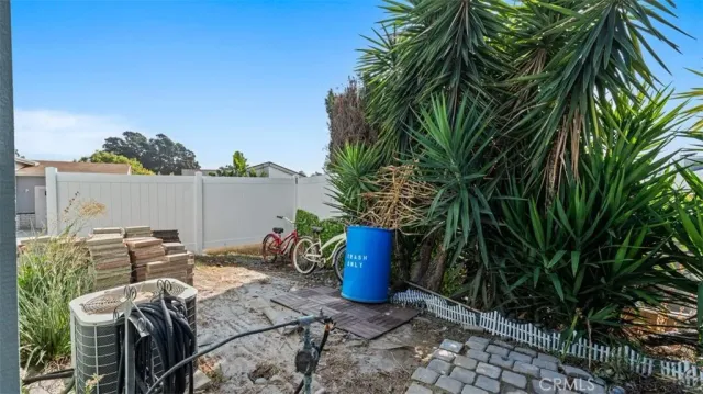 a view of outdoor seating space