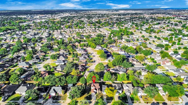 an aerial view of a city