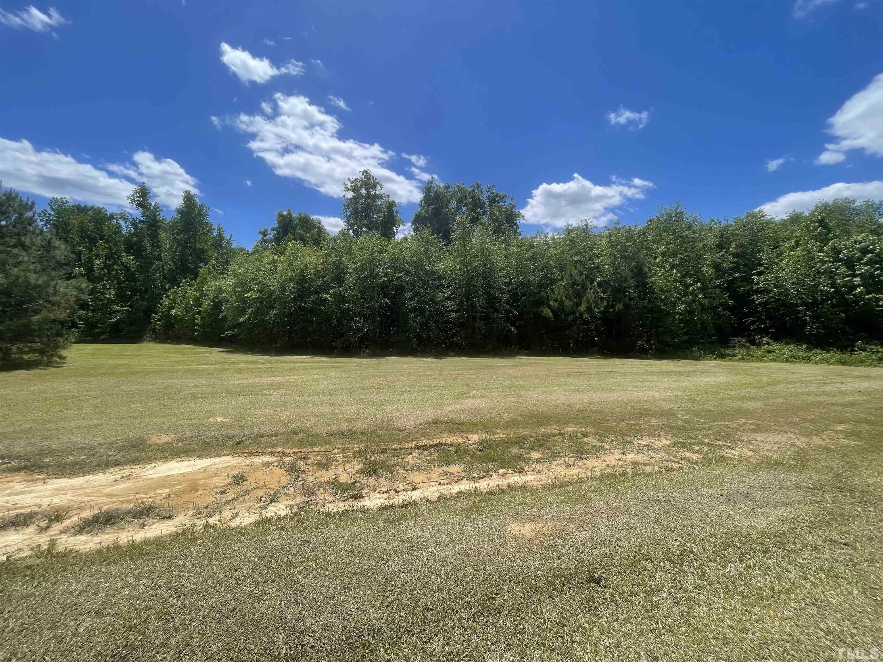 a view of a pool with a yard