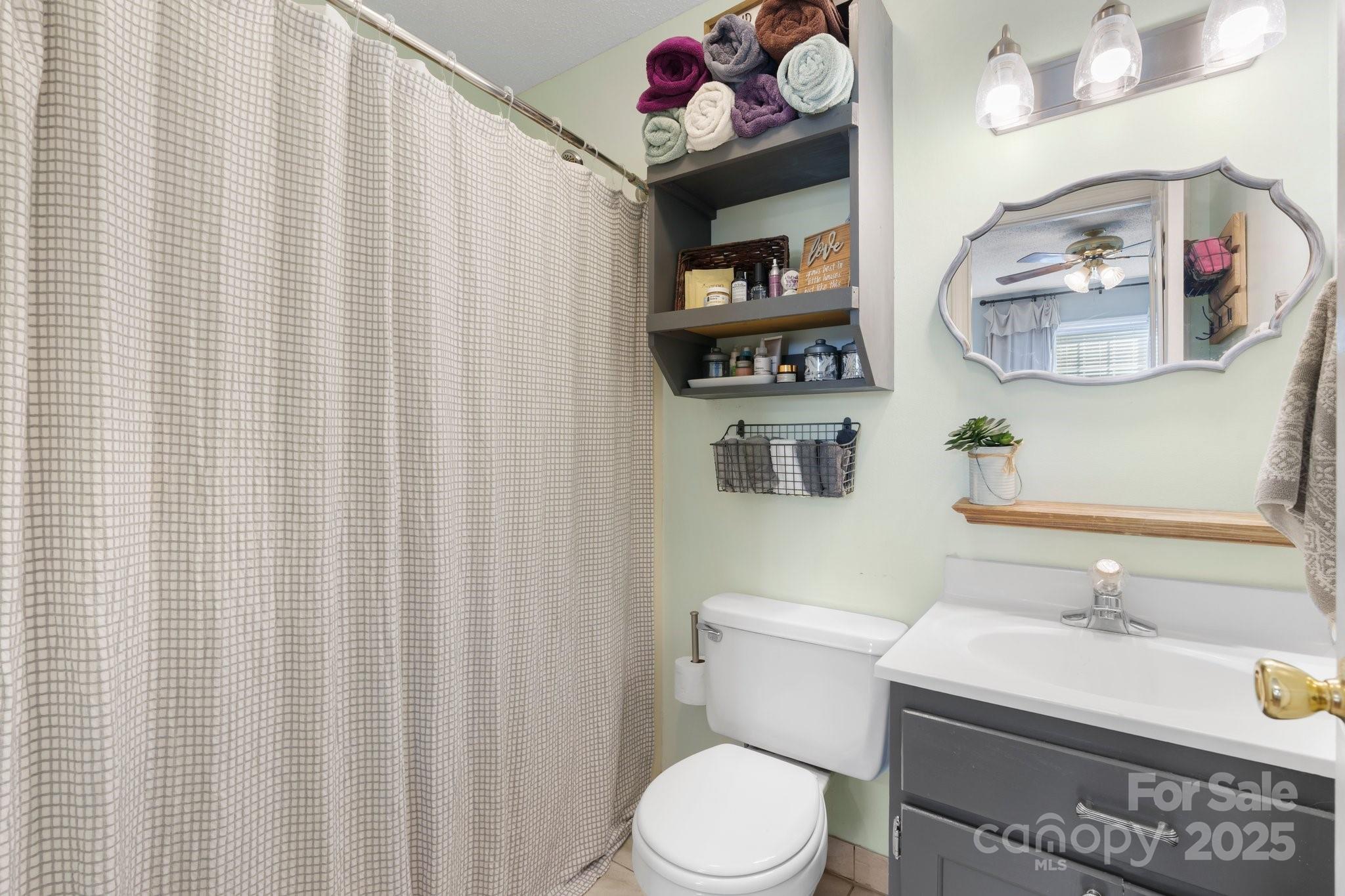 5184 Swinging Bridge Road Conover, NC 28613 - Photo 14 of 38 a bathroom with a sink toilet and mirror