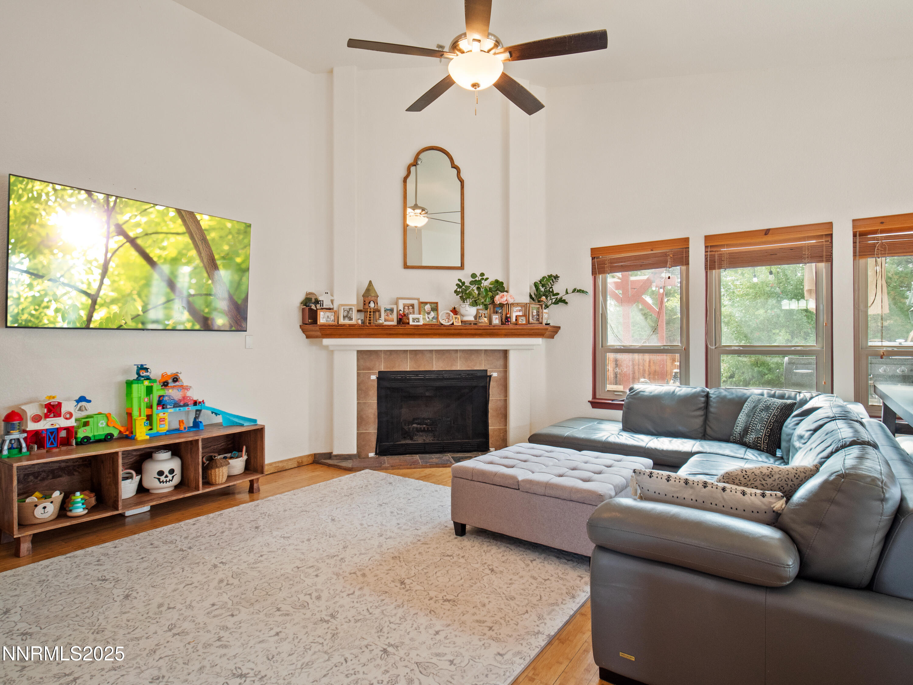 1263 Bronco Circle Minden, NV 89423 - Photo 7 of 33 a living room with furniture and a fireplace