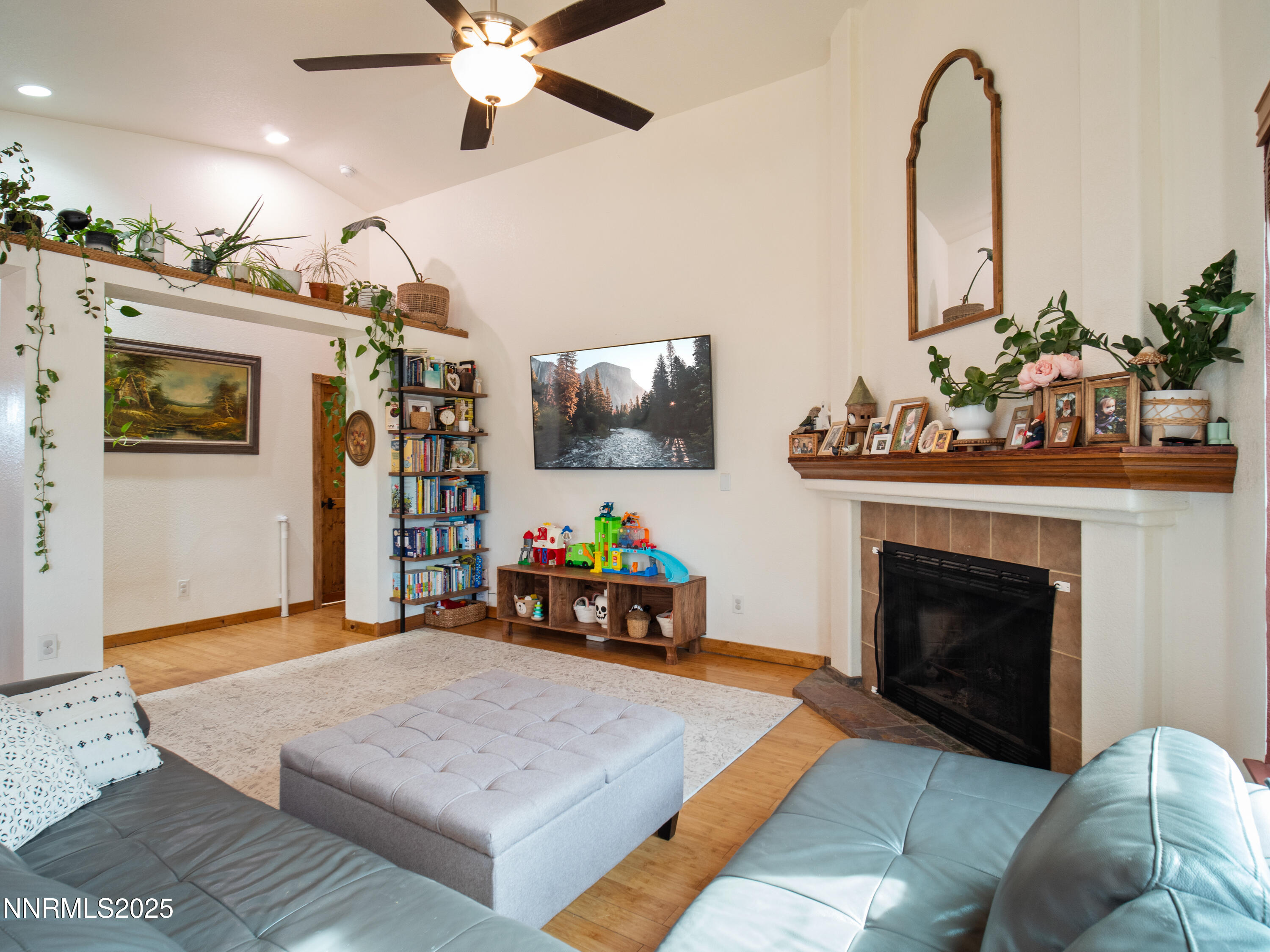 1263 Bronco Circle Minden, NV 89423 - Photo 8 of 33 a living room with furniture and a fireplace