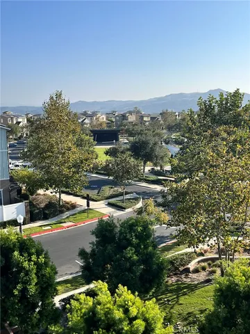 a view of a balcony with an outdoor space