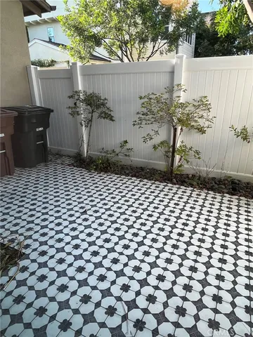 a backyard of a house