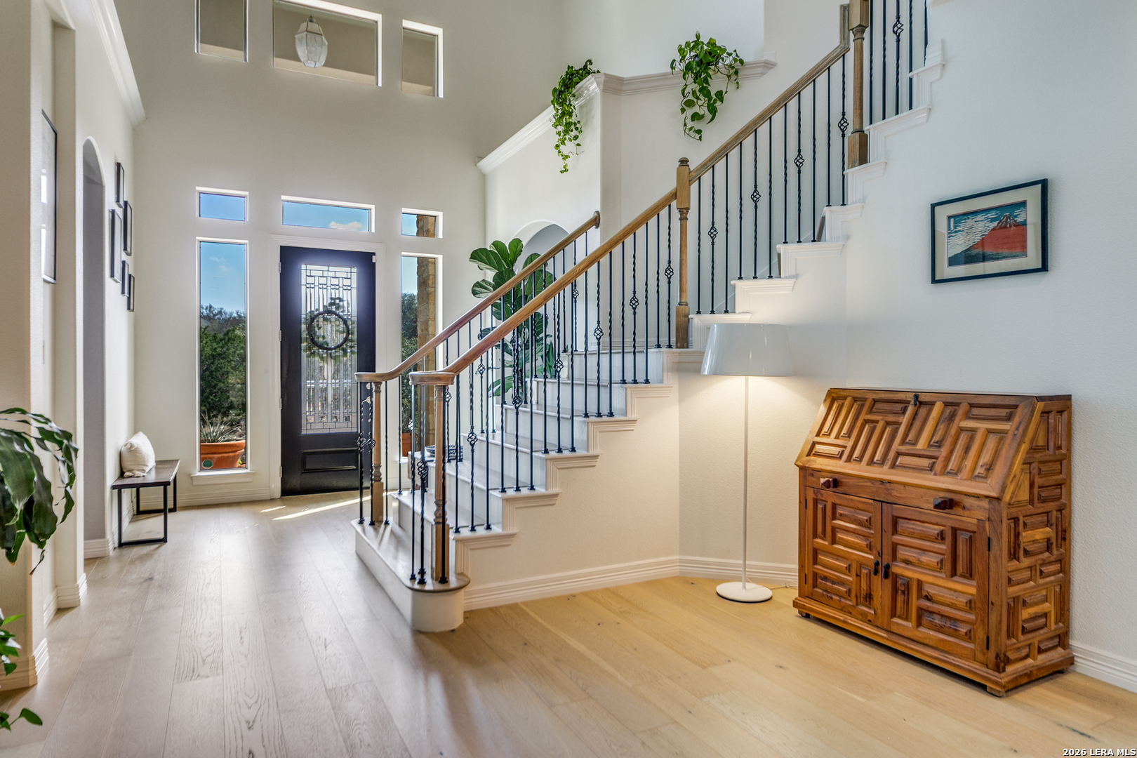 643 Ridge San Antonio, TX 78258 - Photo 23 of 45 a view of an entryway with wooden floor and windows