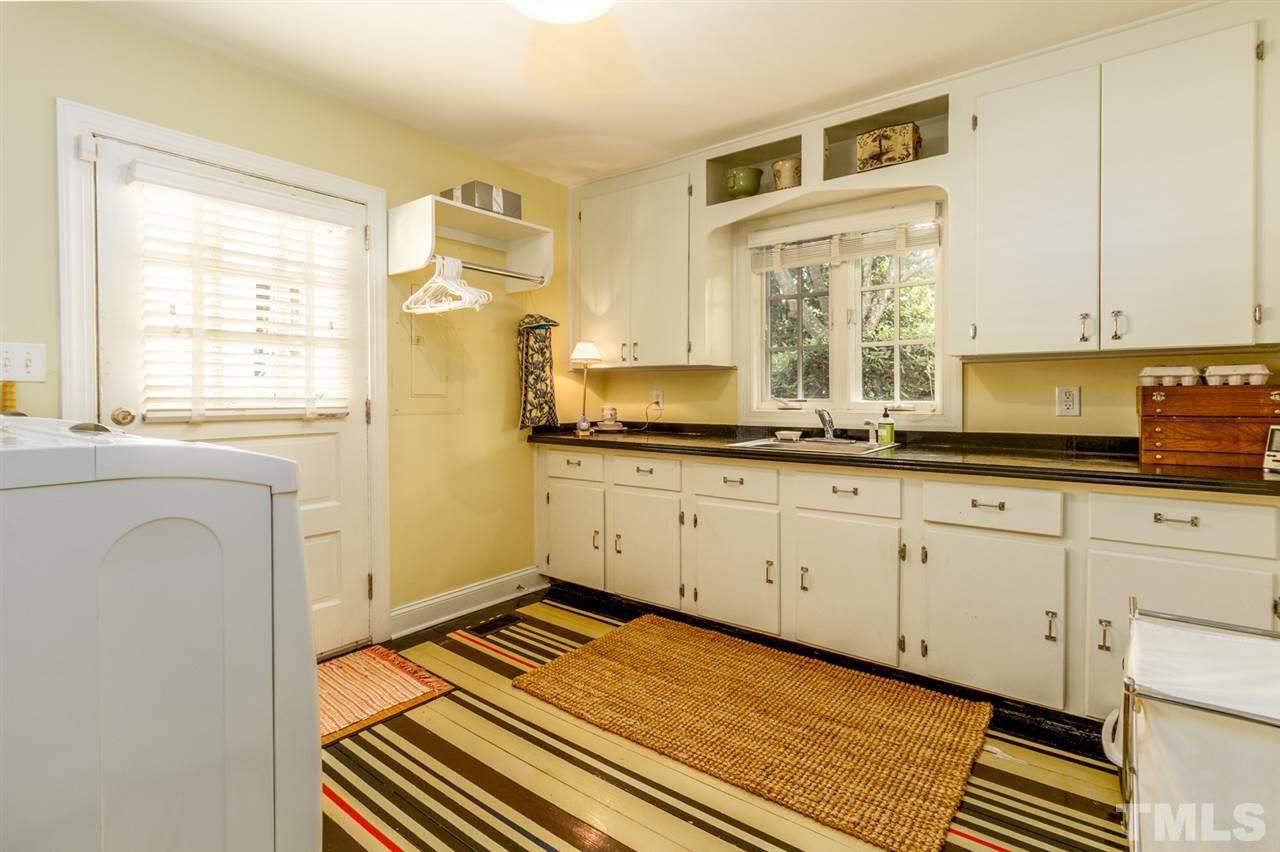 1321 Brooks Avenue Raleigh, NC 27607 - Photo 11 of 30 When this size and with so much to offer, it is often called the SCULLERY...This was the "old" kitchen, which can serve also as Mudroom, Staging room for parties, Wrapping room, plus storage for so many things and of course very nice for doing laundry!
