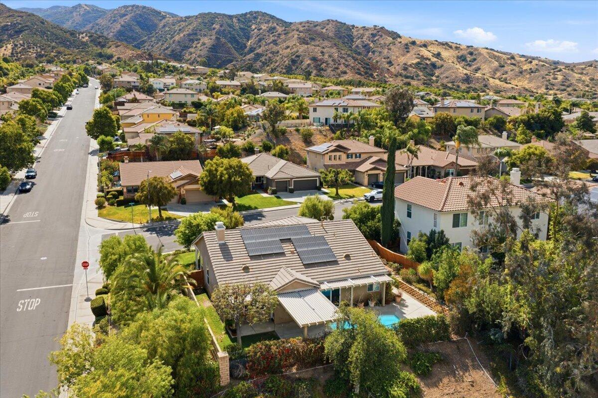 23732 Bella Vista Road Corona, CA 92883 - Photo 45 of 49 an aerial view of residential houses with outdoor space