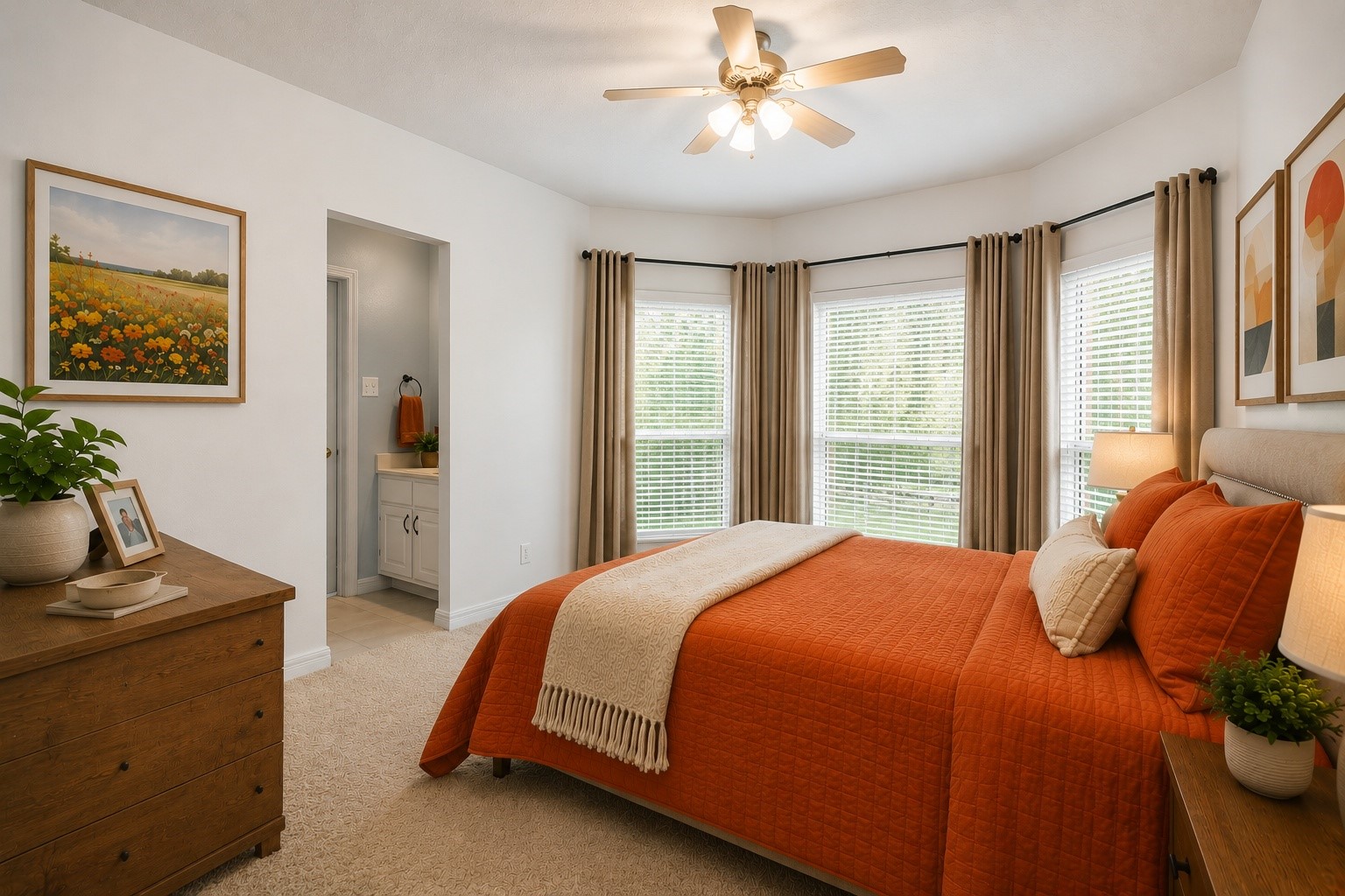 9722 Blue Cruls Way Spring, TX 77379 - Photo 41 of 49 Bedroom 4 with Jack and Jill bath