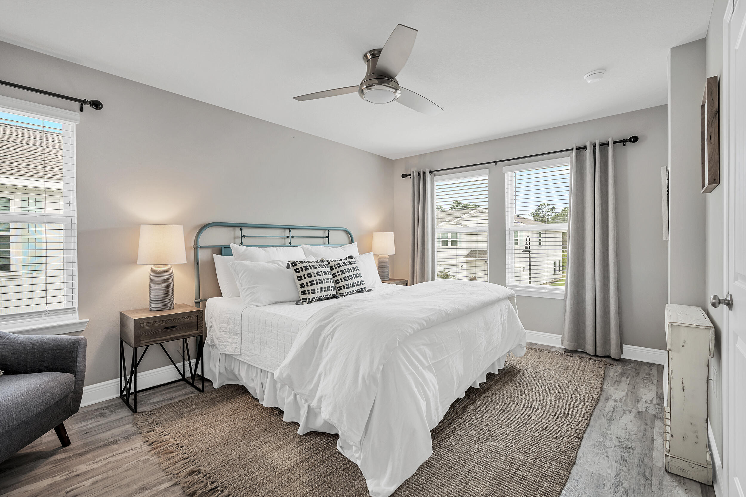 89 Crossing Lane, Unit F Santa Rosa Beach, FL 32459 - Photo 17 of 37 a bedroom with a bed and a window