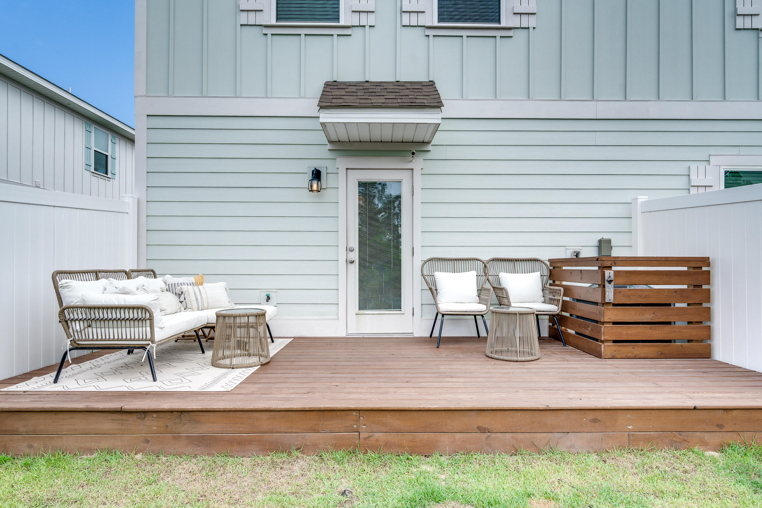 89 Crossing Lane, Unit F Santa Rosa Beach, FL 32459 - Photo 29 of 37 a view of backyard with seating space
