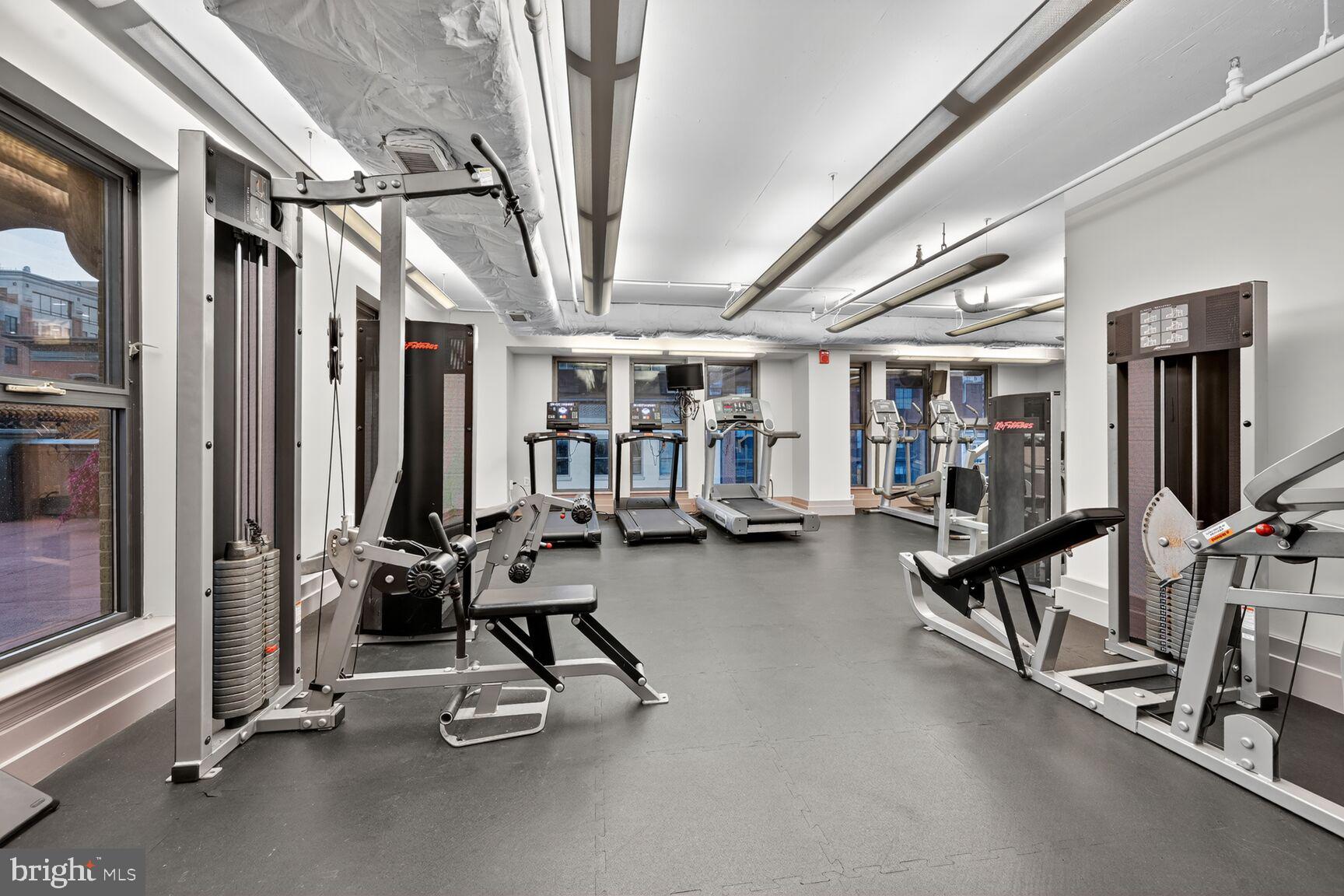 777 7th Street Northwest, Unit 526 Washington, DC 20001 - Photo 22 of 24 a view of a room with gym equipment