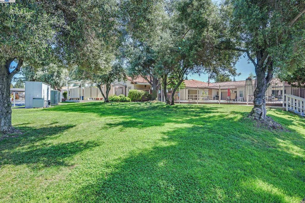3263 Vineyard Avenue Pleasanton, CA 94566 - Photo 11 of 14 a backyard of a house with large trees and barbeque oven