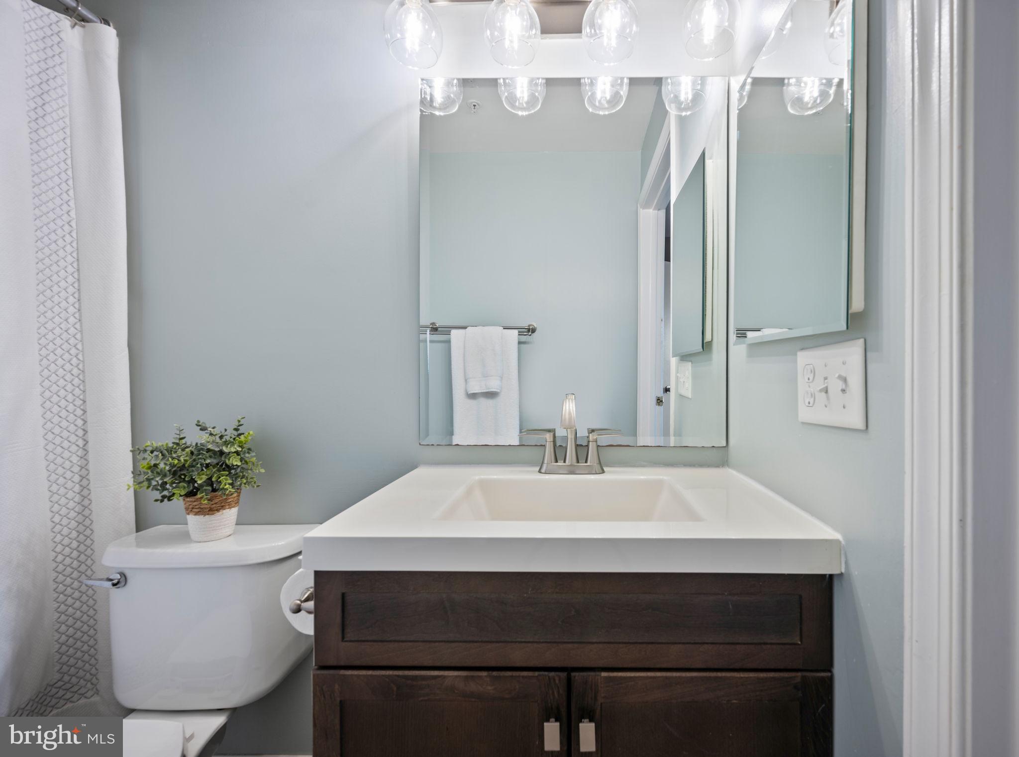 2322 Falls Gable Lane, Unit N Baltimore, MD 21209 - Photo 20 of 44 a bathroom with a sink and a mirror