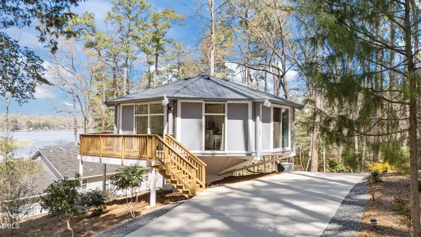 a front view of a house with a porch